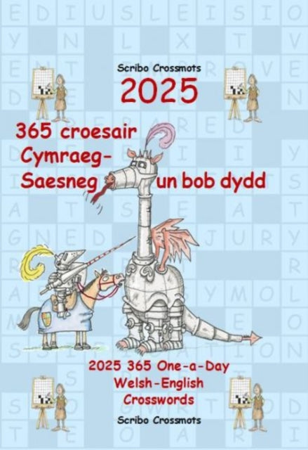 2025 365 croesair Cymraeg-Saesneg Un bob dydd : 2025 365 One-a-day Welsh-English Crosswords-9781917405225